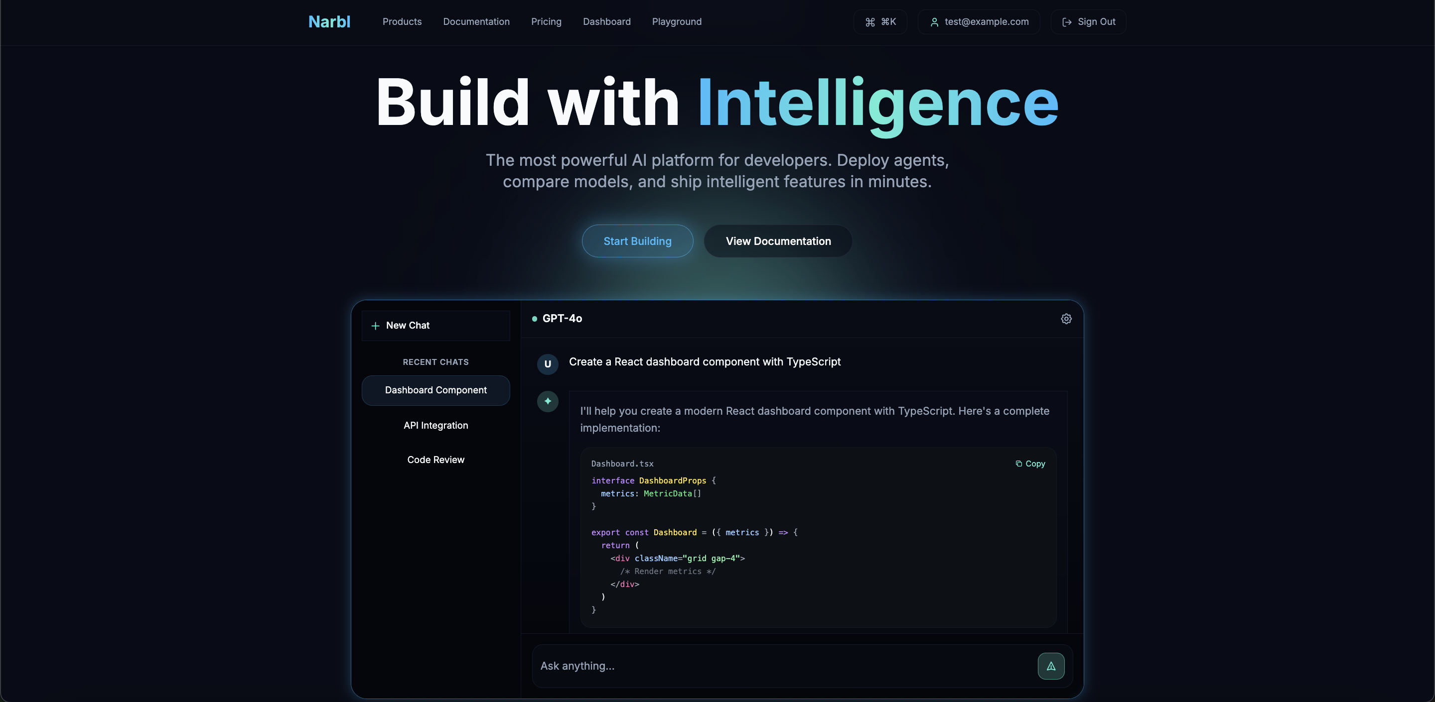 Build with Intelligence