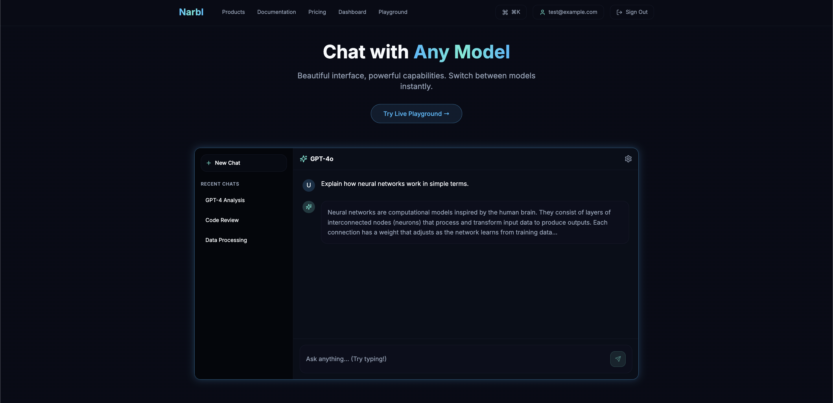 Chat with Any Model