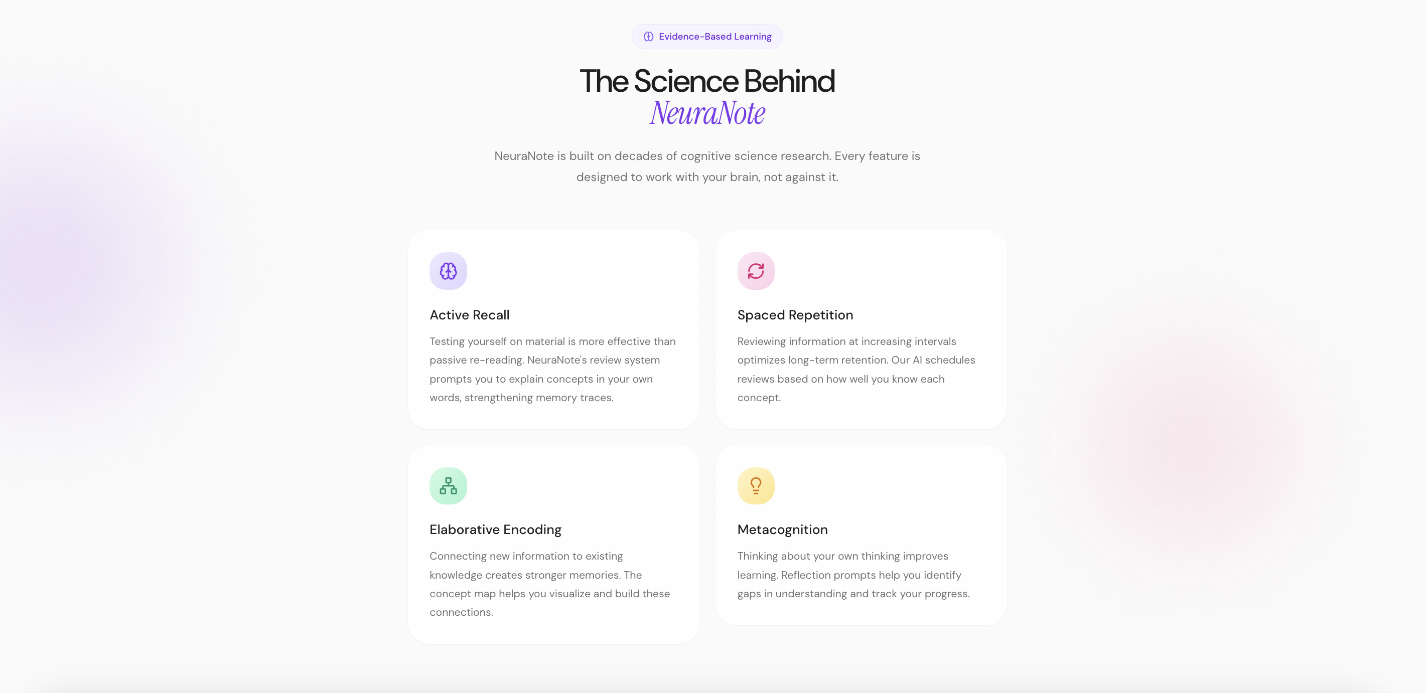 The Science Behind NeuraNote